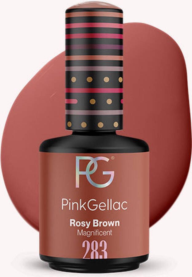 Pink Gellac 283 Rosy Brown Gellak 15ml Gel Nagellak voor de perfecte Gelnagels Gel Lak