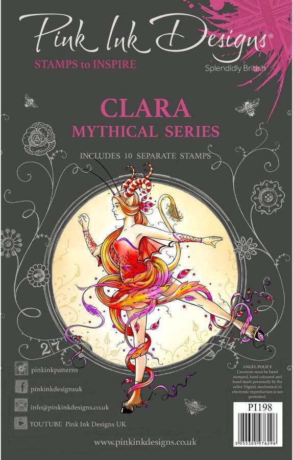 Pink Ink Designs Clear Stamp Set Clara
