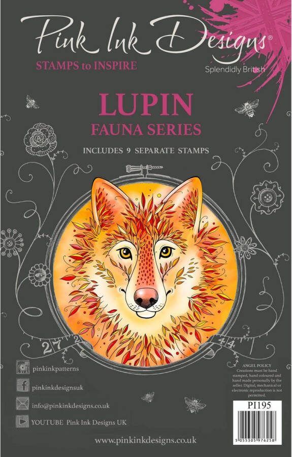 Pink Ink Designs Clear Stamp Set Lupin