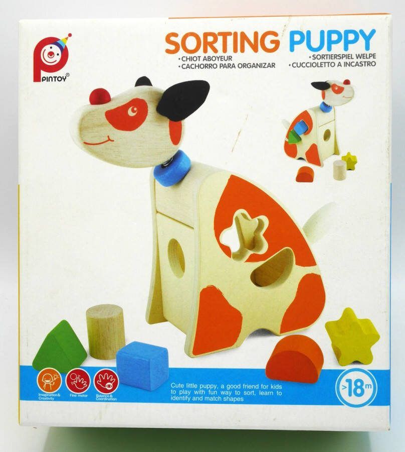 Pintoy Vormenstoof puppy van hout eureka bvba