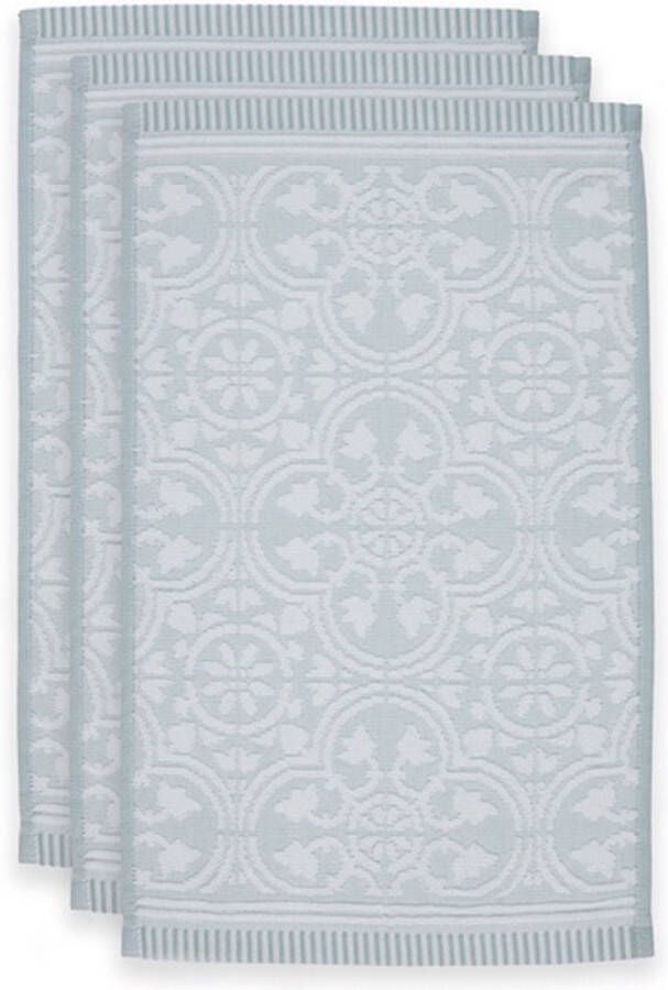 PiP Studio badgoed Tile de Pip light blue gastendoekje 30x50 cm