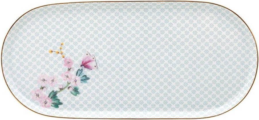Pip Studio Kamini 25x12cm serveerschaal (Kleur: wit)