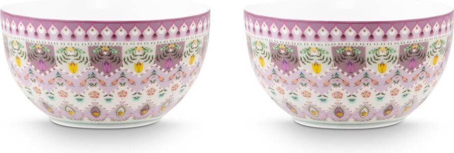 Pip Studio Bowl Lily&Lotus Moon Delight Multi 12cm kom 12 cm set van 2 Lily & Lotus Moon Delight Multi 12 cm
