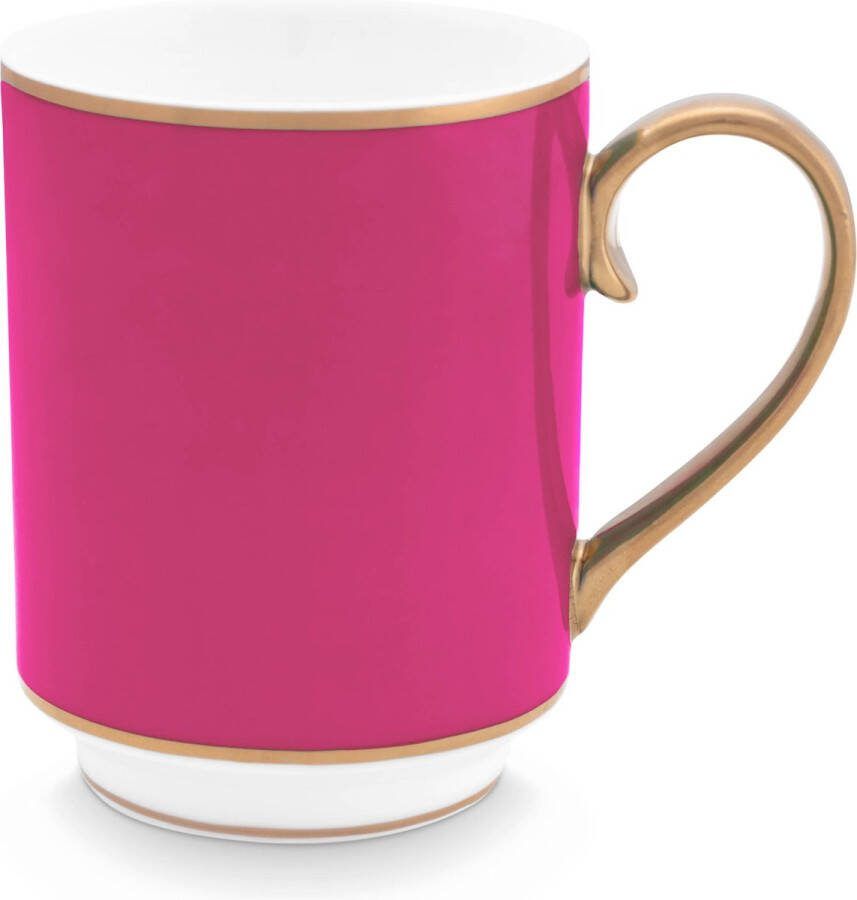 Pip Studio Chique gold pink mok 250ml roze porselein gouden randje