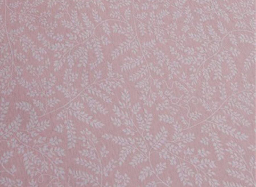 PiP Studio jersey hoeslaken Leafy pink 180x200 220cm