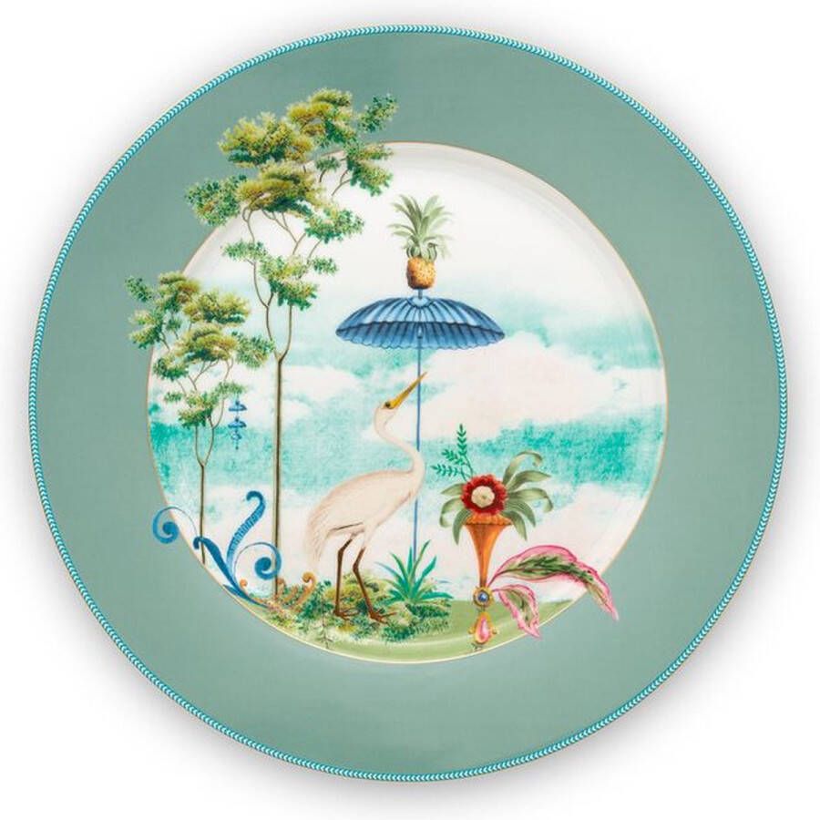 Pip Studio Jolie Onderbord Servies Serveerschaal Groot Bord Blauw 32cm