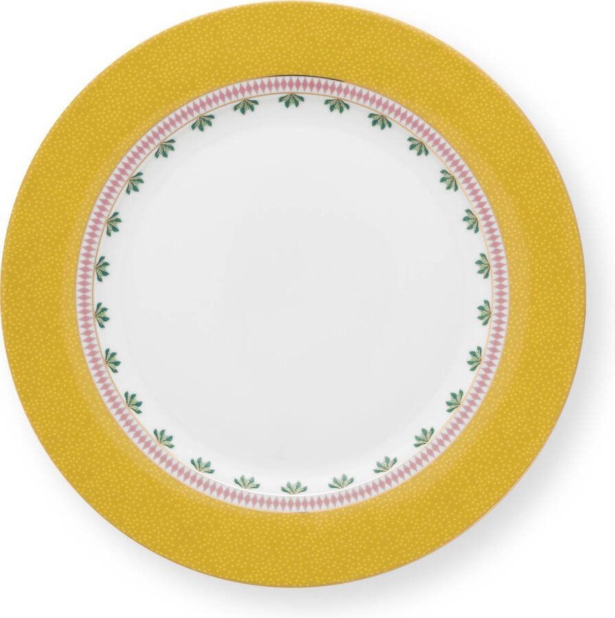 Pip Studio La Majorelle Dinerbord Geel Porselein 26.5 cm
