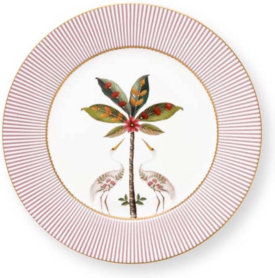 Pip Studio La Majorelle Ontbijtbord Roze Porselein 21 cm