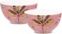 Pip Studio La Majorelle Ontbijtkommen Roze Porselein Set van 2 15cm - Thumbnail 1