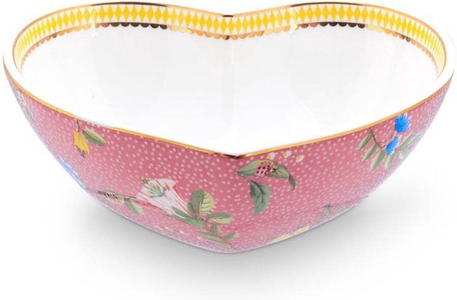 Pip Studio La Majorelle Ovenschaal Hartvormig Oven Servies Roze 16x14.5x6cm