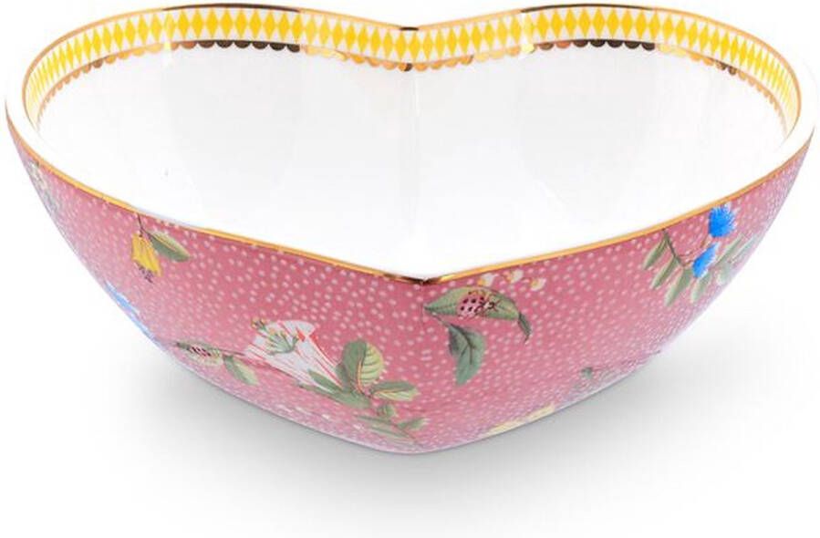 Pip Studio La Majorelle Ovenschaal Hartvormig Oven Servies Roze 22x20x8cm