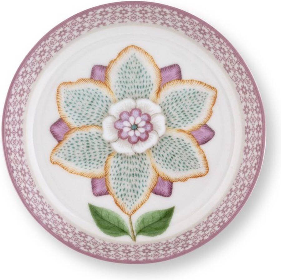 Pip Studio Lily & Lotus Teatip theetip Off White ⌀9cm lila -off white porselein