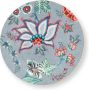 Pip Studio oriental flower festival blauw cadeauset van 4 gebakbordjes 17cm gebaksbord blauw - Thumbnail 2