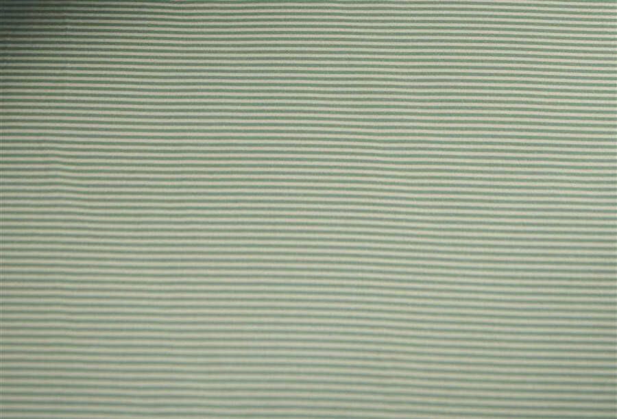 PiP Studio Duo Stripe 1 Topper Hoeslaken 90 x 200 cm Hoekhoogte: 25 cm Khaki