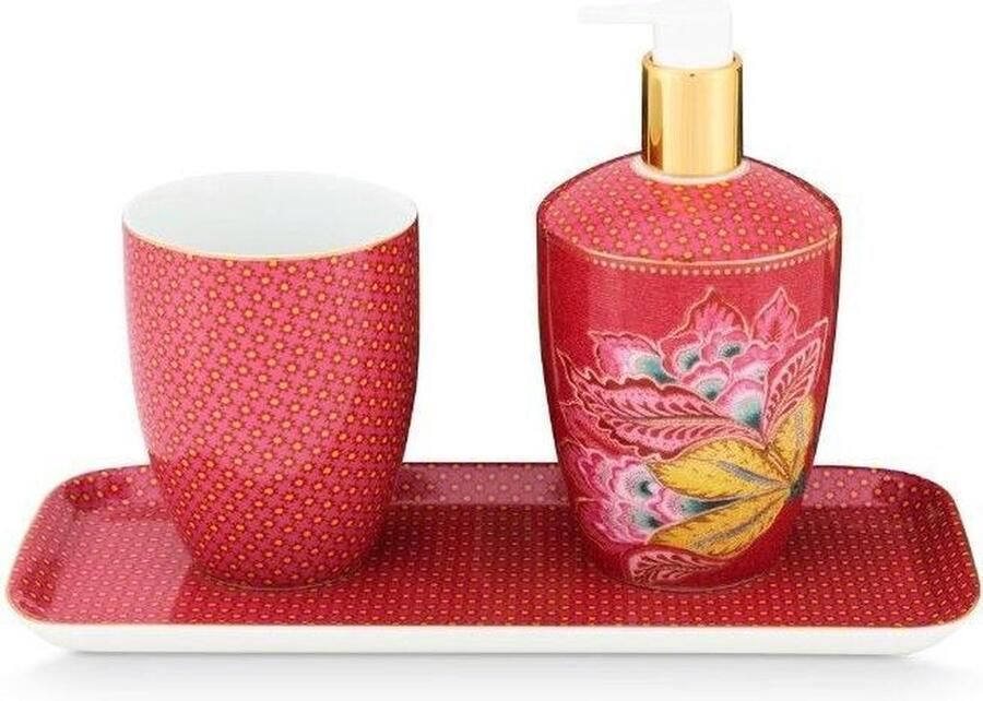 Pip Studio Badkamerset Twinkle Star 3-delig roze badkameraccessoires