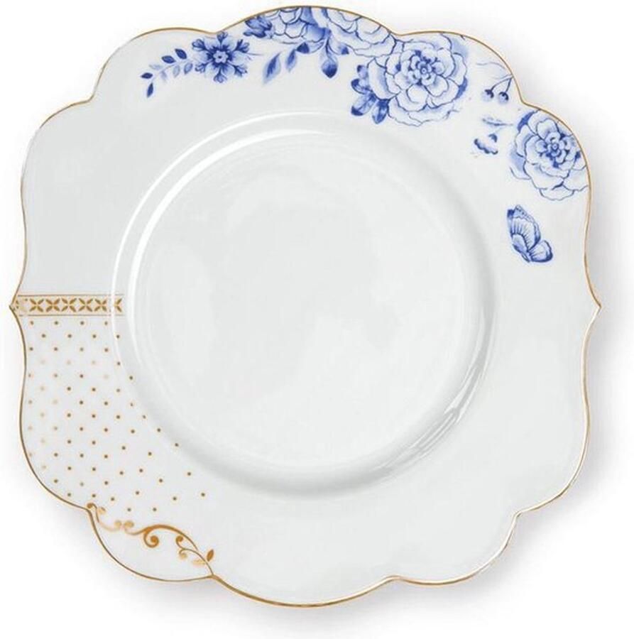 Pip Studio bord 'Royal White' 23.5cm