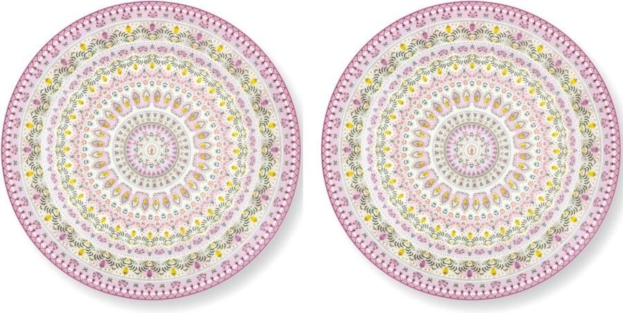 Pip Studio Lily & Lotus set van 2 borden 32cm Moon delight borden dinerbord porselein