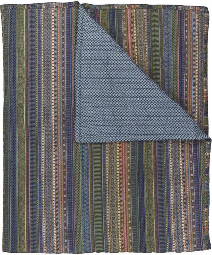 PiP Studio Ribbon blue green quilt 180x260 cm