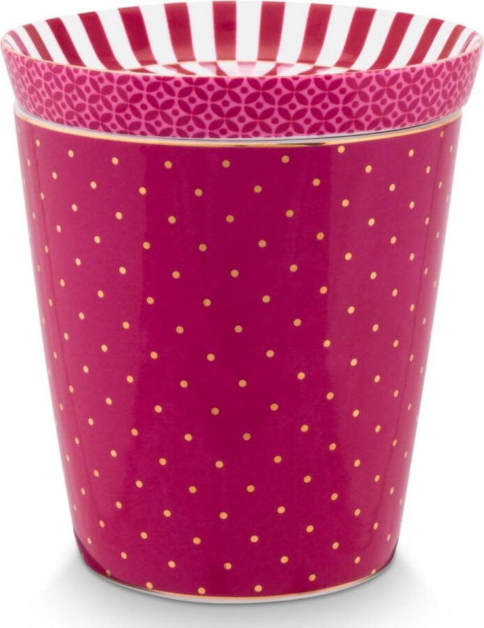 Pip Studio Royal Dark Pink Mok & Theetip Dots
