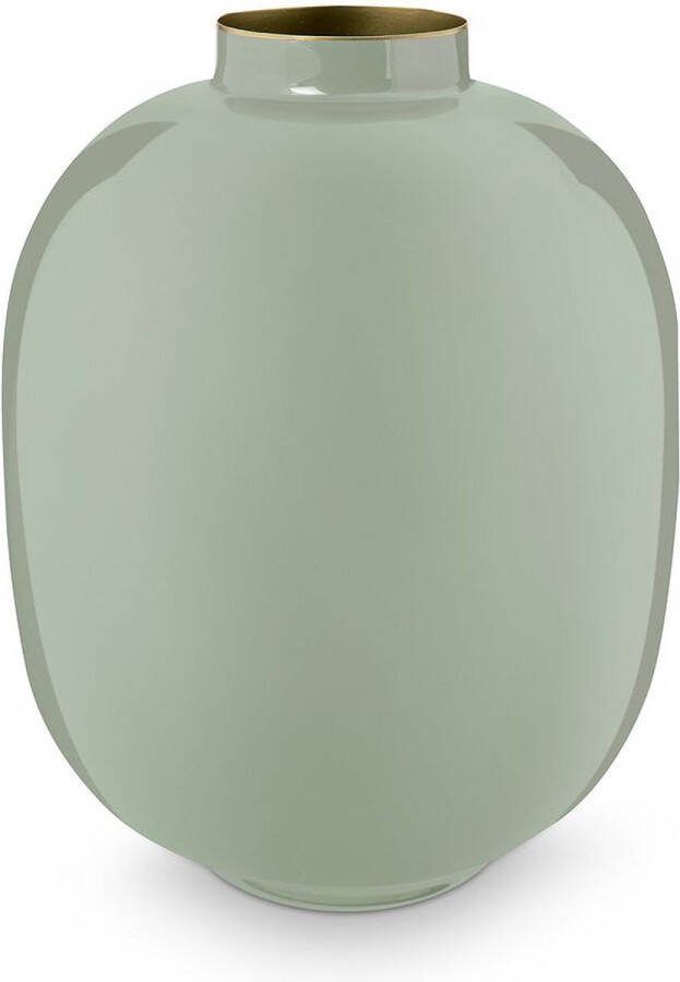 Pip Studio vaas metaal (groen) (32 cm)
