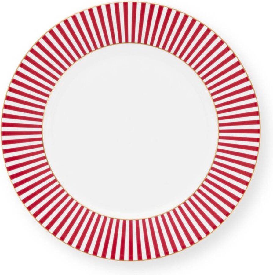 Pip Studio ZES borden Royal Stripes Pink 17 cm
