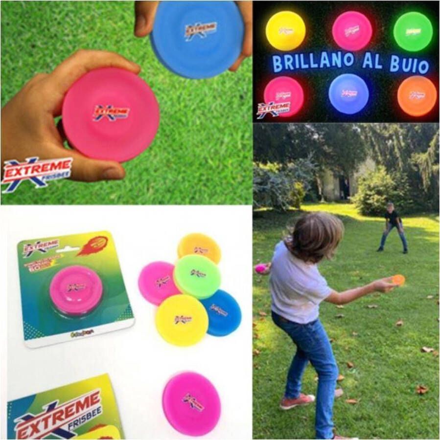 Pippashop 2 stuks Extreme frisbee Glow in the Dark