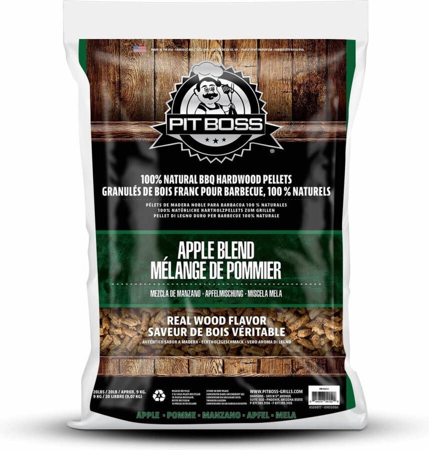 Pit Boss Apple Blend hardhout pellets (9 kg)