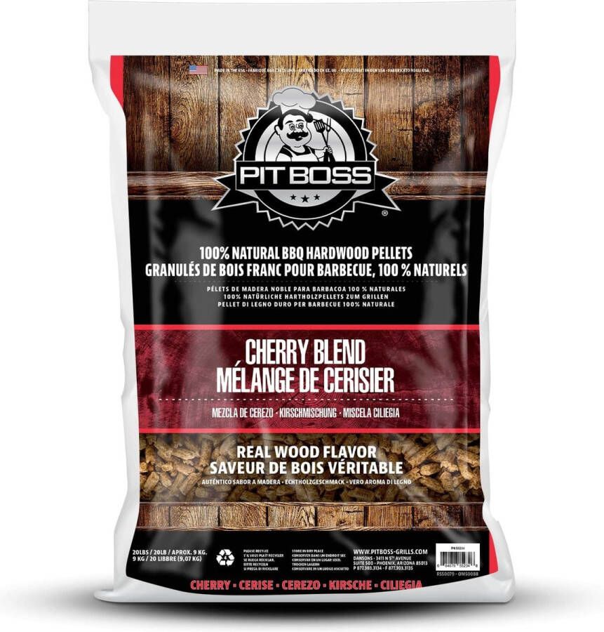 PITBOSS Pit Boss Hardhout Pellets 9 kg Cherry Blend