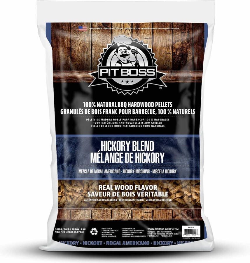 PITBOSS Pit Boss Hardhout Pellets 9 kg Hickory Blend