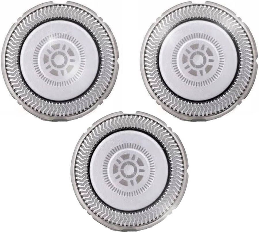 Pitt & Co. 3 Scheerkoppen geschikt voor Philips SH71 50 S7000 – Scheerkoppen set – Scheer opzetkoppen – voor Phillips sh71 Shaving blades – 3 stuks