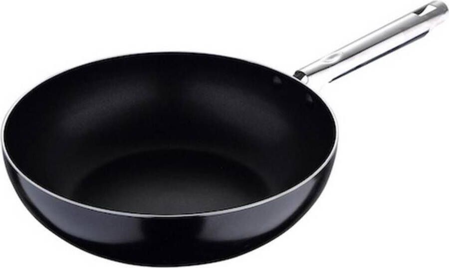 Pixel Wokpan Zwart Roestvrij staal black Gehard aluminium (Ø 28 cm)