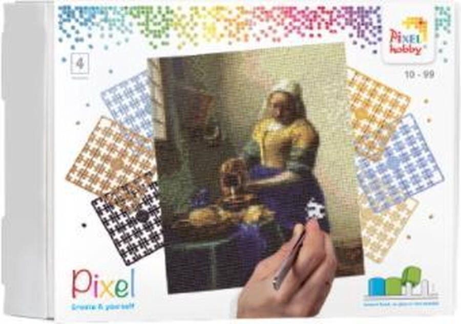 PIXELHOBBY Geschenkdoos 4 basisplaten Melkmeisje