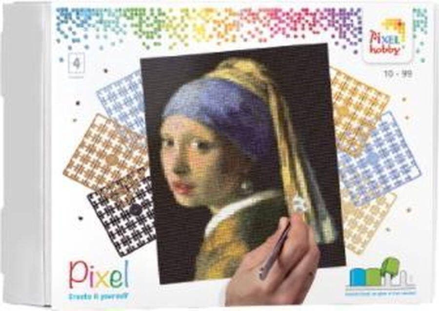 PIXELHOBBY Geschenkdoos4 basisplaten Het Meisje met de Parel