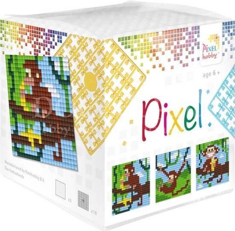 PIXELHOBBY Kubus Aapjes