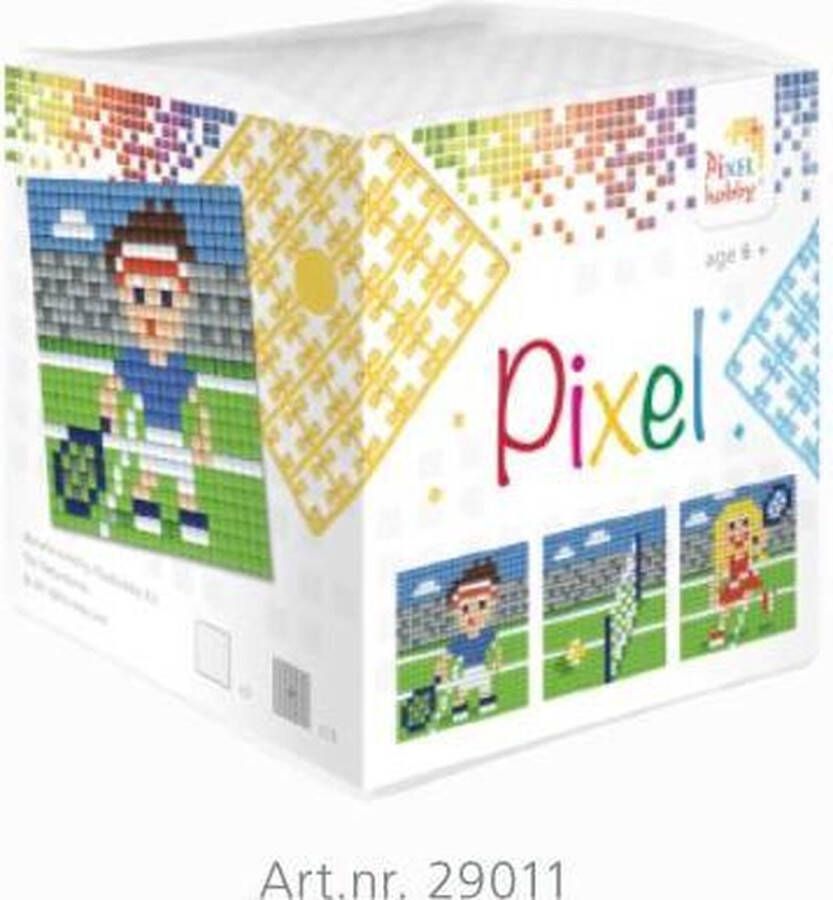 PIXELHOBBY ~Pixel mosaic set (3xbasisplaat & 18 matjes) Tennis