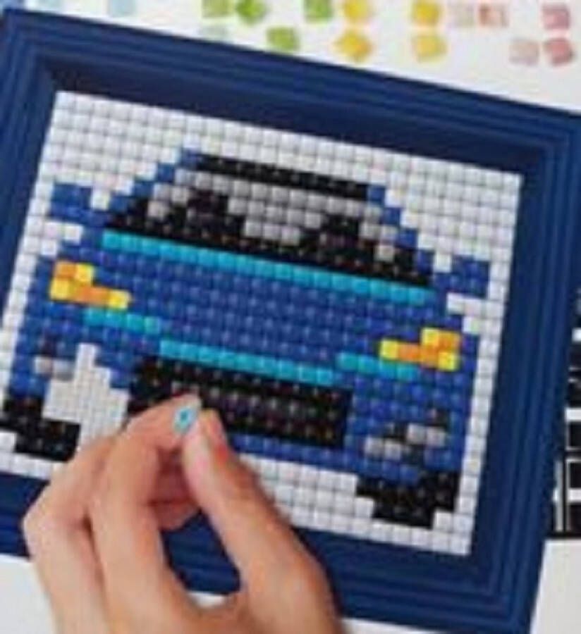 PIXELHOBBY Pixel Hobby XL Hobbypakket Grote pixel Blauwe auto