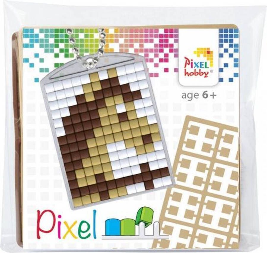 PIXELHOBBY Pixel Medaillon Sleutelhangerstartset Paard