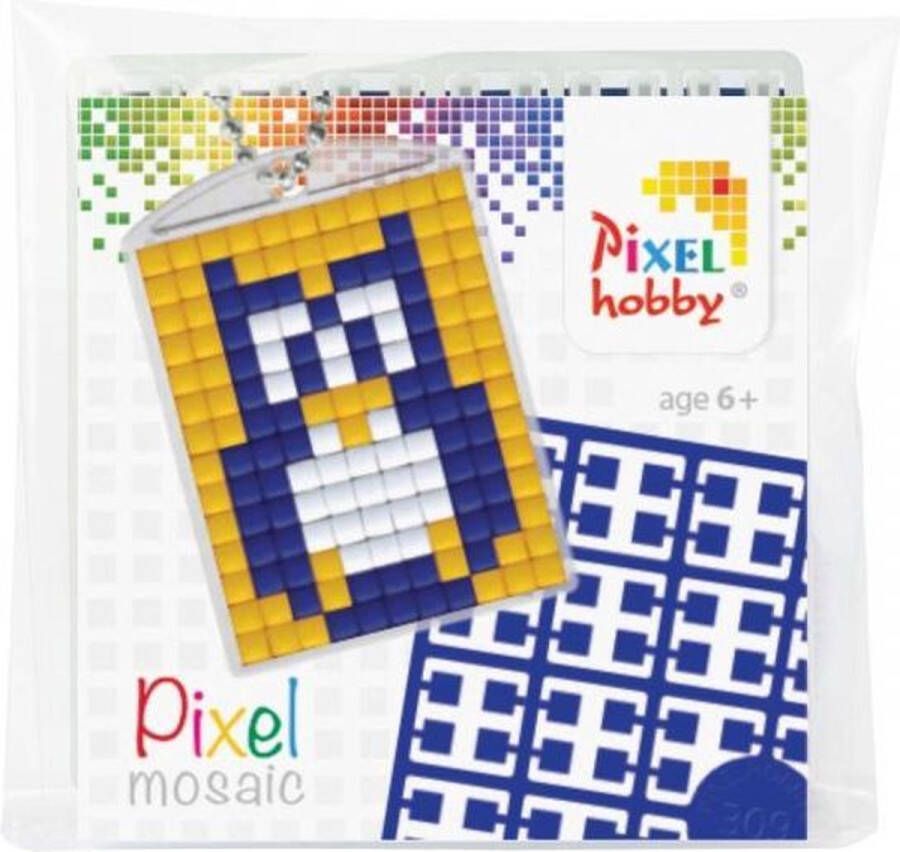 PIXELHOBBY Pixel | Medaillon | Sleutelhangerstartset Uil