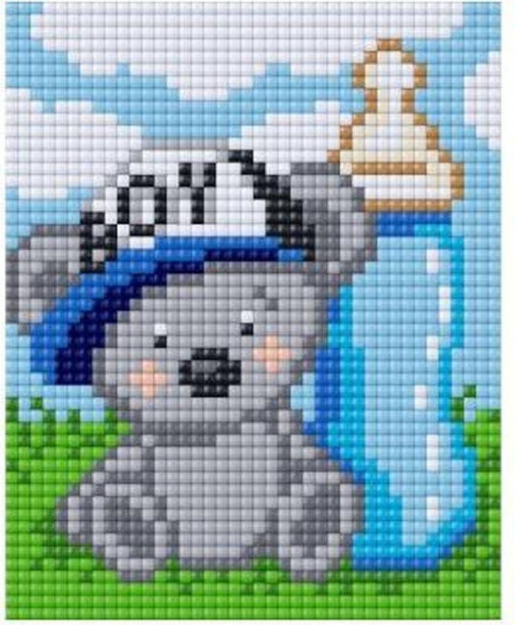 PIXELHOBBY Pixel XL Geboorte jongen 4 basisplaten