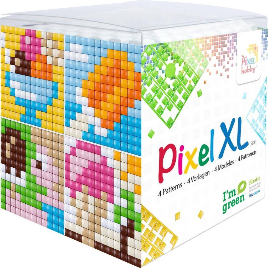 PIXELHOBBY Create it yourself XL kubusset ijsjes 6 2 x 6 2 cm