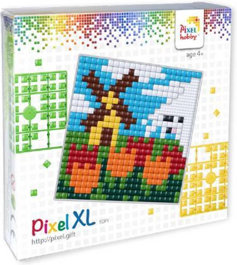 PIXELHOBBY Pixel XL sets molen nijlpaard schaap