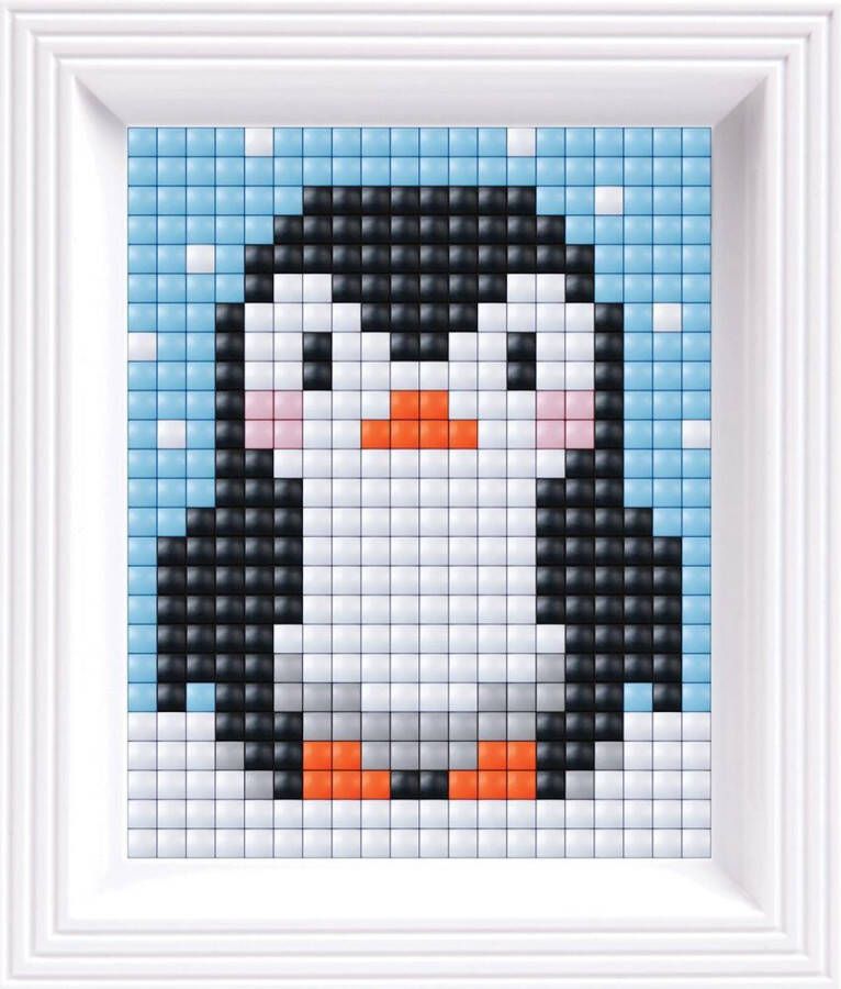 PIXELHOBBY XL Complete set met Lijst Pinguin