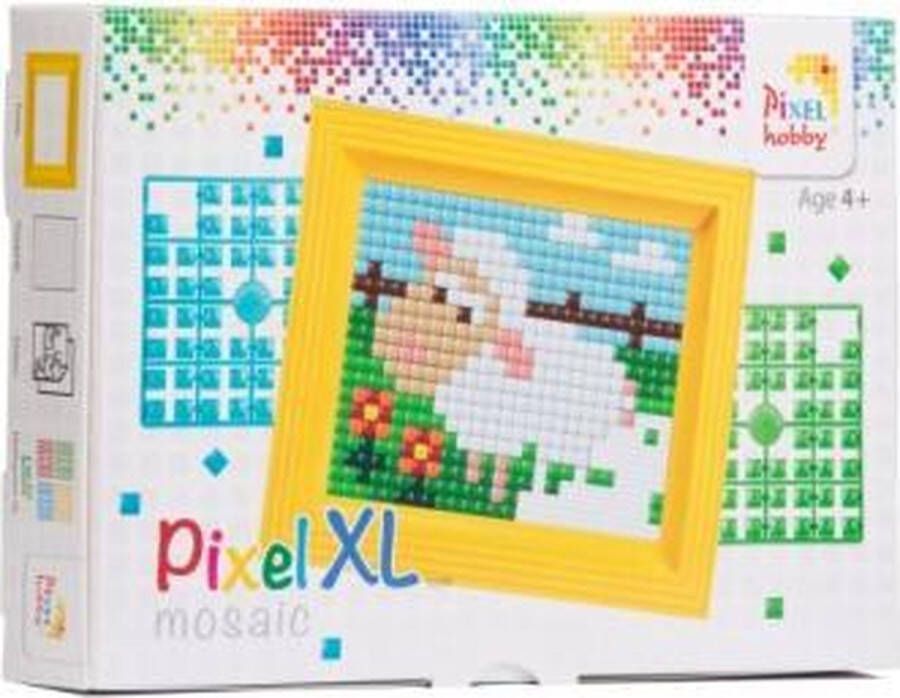 PIXELHOBBY Pixel XL Geschenkverpakking incl lijst 17x14 5 cm Schaap