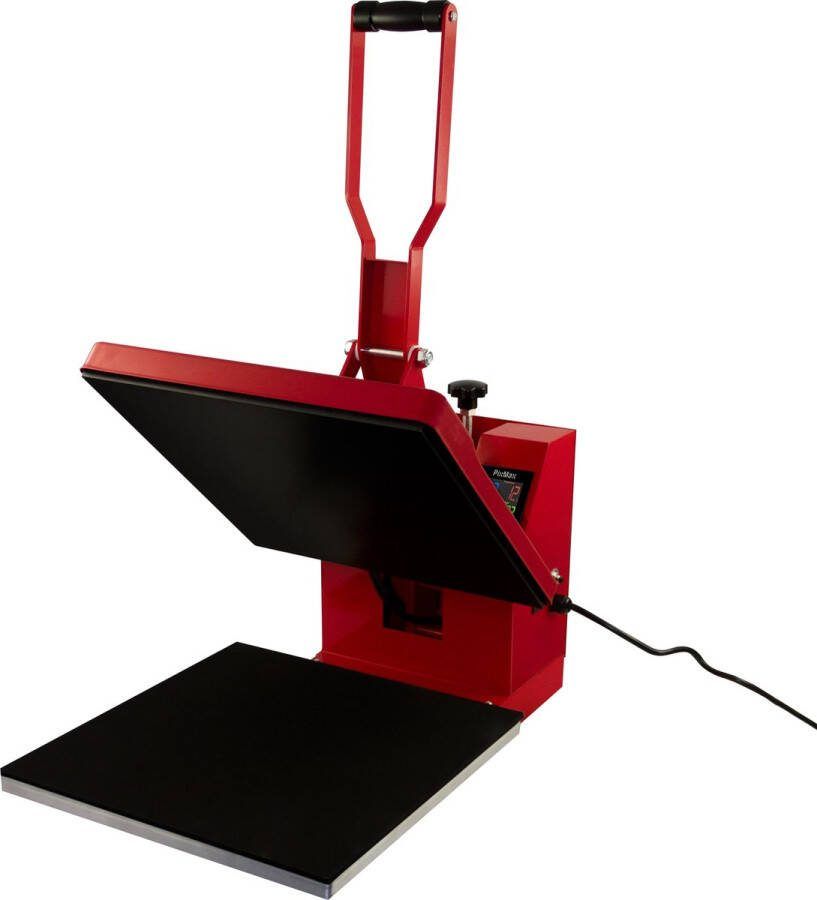 Monster Shop NL Transferpers Hittepers 38cm x 38 cm Temperatuur: 0-250°C Timer: 0-999 Sec 10 x Sublimatie Vellen + 1 Teflon Vel 220-240V Textiel T-shirt Warmtepers Pers Vinyl Digitaal
