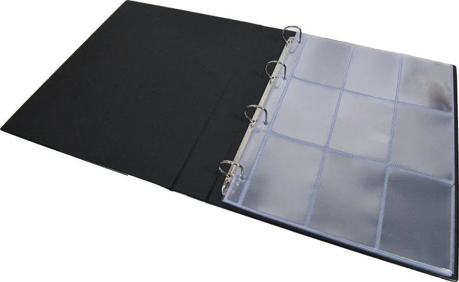 PLAMO Verzamelmap Special 10 stuks insteekhoezen Zwart- 180 kaartjes Map Binder 9 Pocket Plastic Modern Tradingcards Speelkaarten