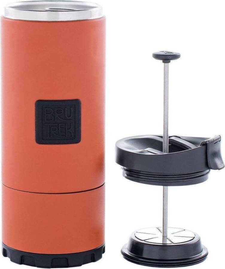 Planetary Design USA OVRLNDR French press – Rood French press koffiemaker – cafetière – RVS – dubbelwandig extra lang warm