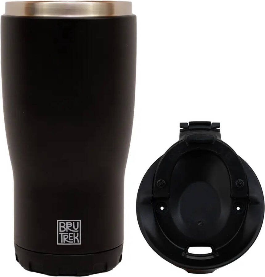 Planetary Design Thermosbeker Drinkfles Koffie Adventure Coffee Tumbler Zwart 473ml