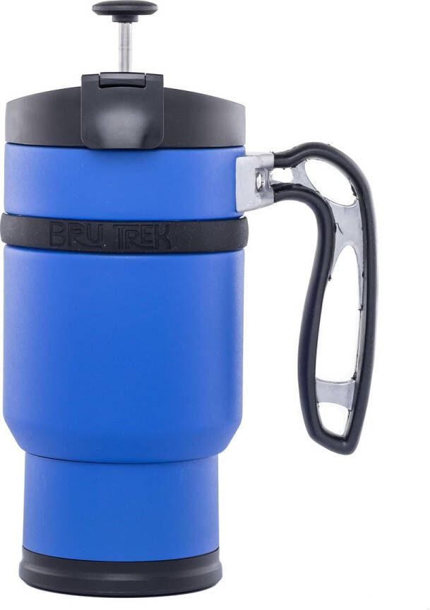 Planetary Design USA Double Shot French press – Blauw French press koffiemaker – cafetière – RVS – dubbelwandig extra lang warm