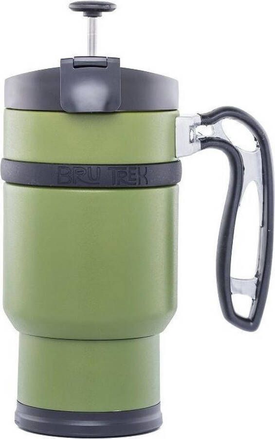 Planetary Design USA Double Shot French press – Groen French press koffiemaker – cafetière – RVS – dubbelwandig extra lang warm