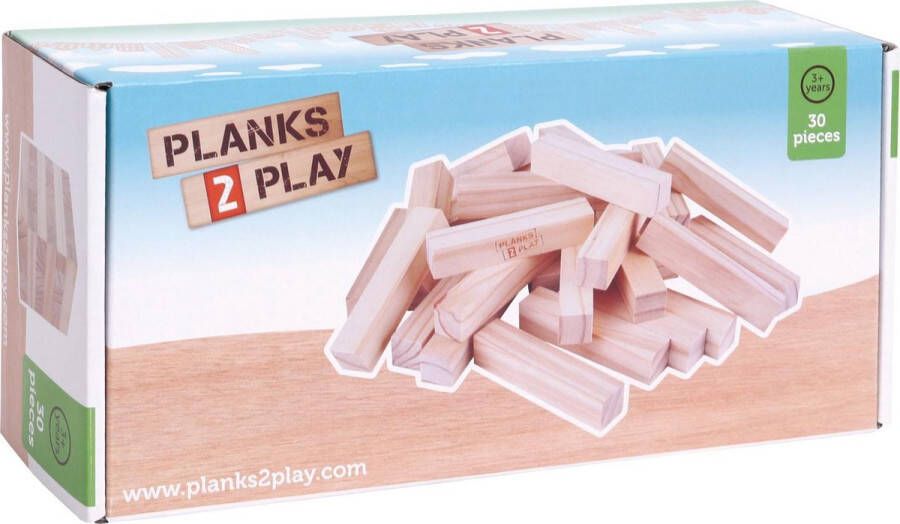 Planks 2 Play Houten Blokken 30 Grote Pilaren